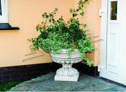 Natur Blumenkübel Pflanz Kübel Dekoration Figur Blumentöpfe Vasen Garten